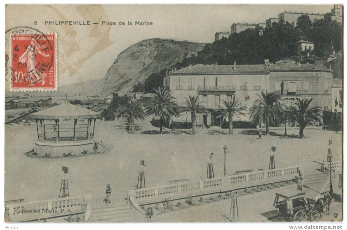 AFRIQUE ALGERIE Philippeville Place de la Marine