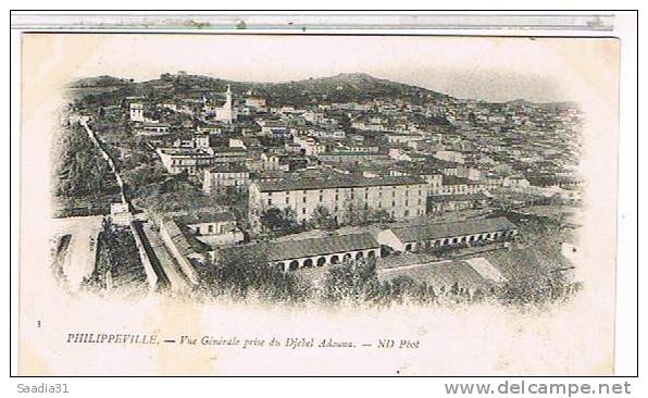 skikda   PHILLIPPEVILLE    VUE  GENERALE   TBE  1K849