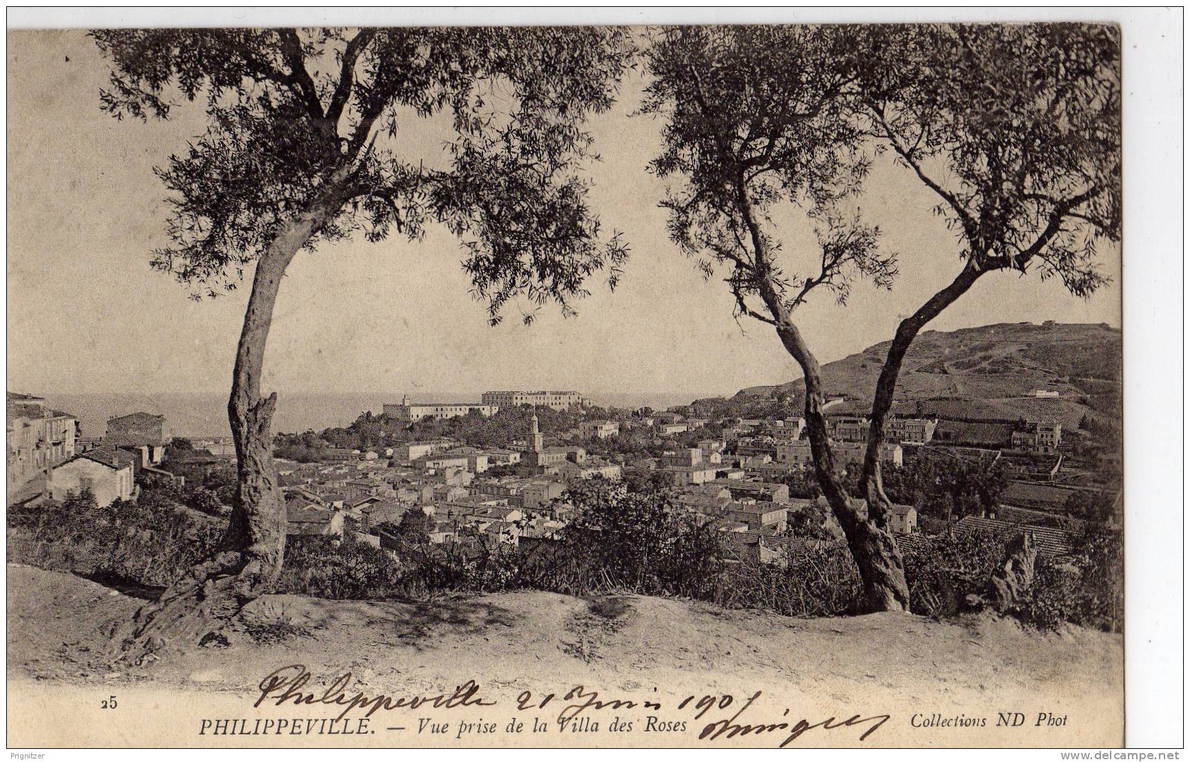 ALGERIE / ALGERIEN    PHILIPPEVILLE  Vue prise de la Villa des Roses