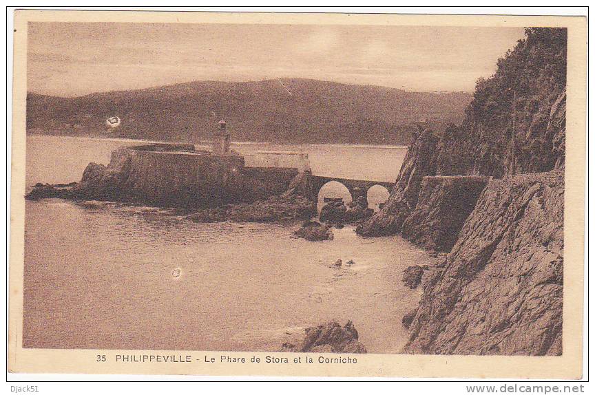 35 - PHILIPPEVILLE - Le Phare de Stora et la Corniche