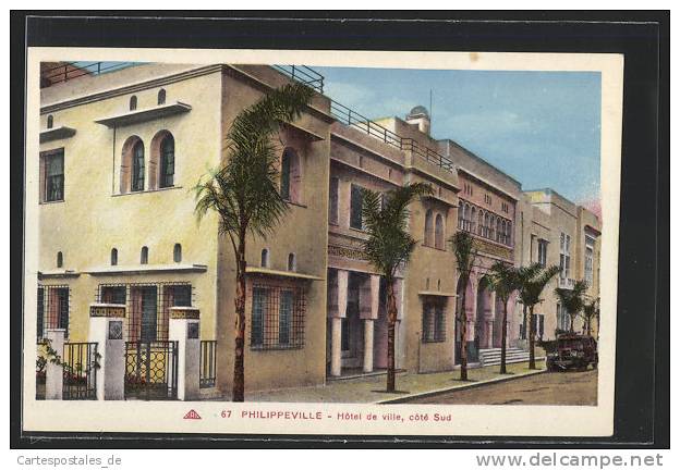 CPA Philippeville, Hotel de ville, Cote Sud