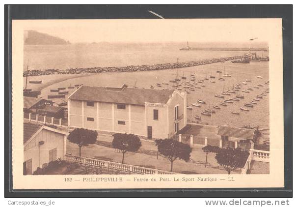 CPA Philippeville, Fntree du Port. Lew Sport Nautique