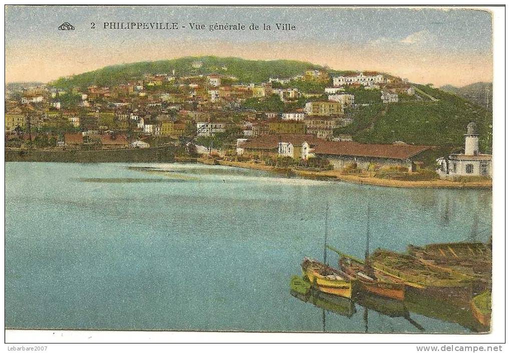 2 - PHILIPPEVILLE - VUE GENERALE DE LA VILLE (    ) ALGERIE