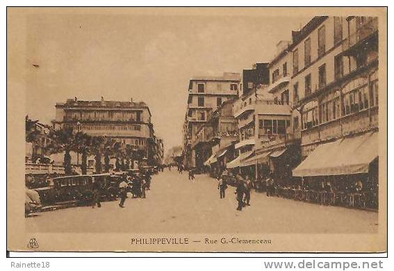 Algérie--       Philippeville                       Rue G. Clémenceau