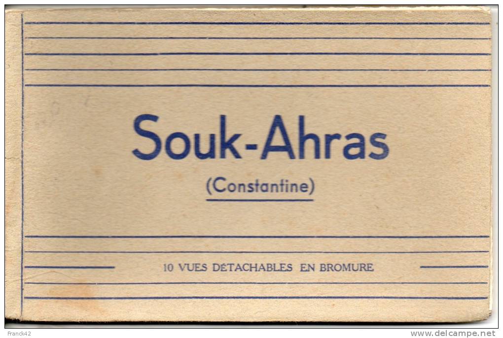 algérie. souk ahras. carnet de 10 cartes.