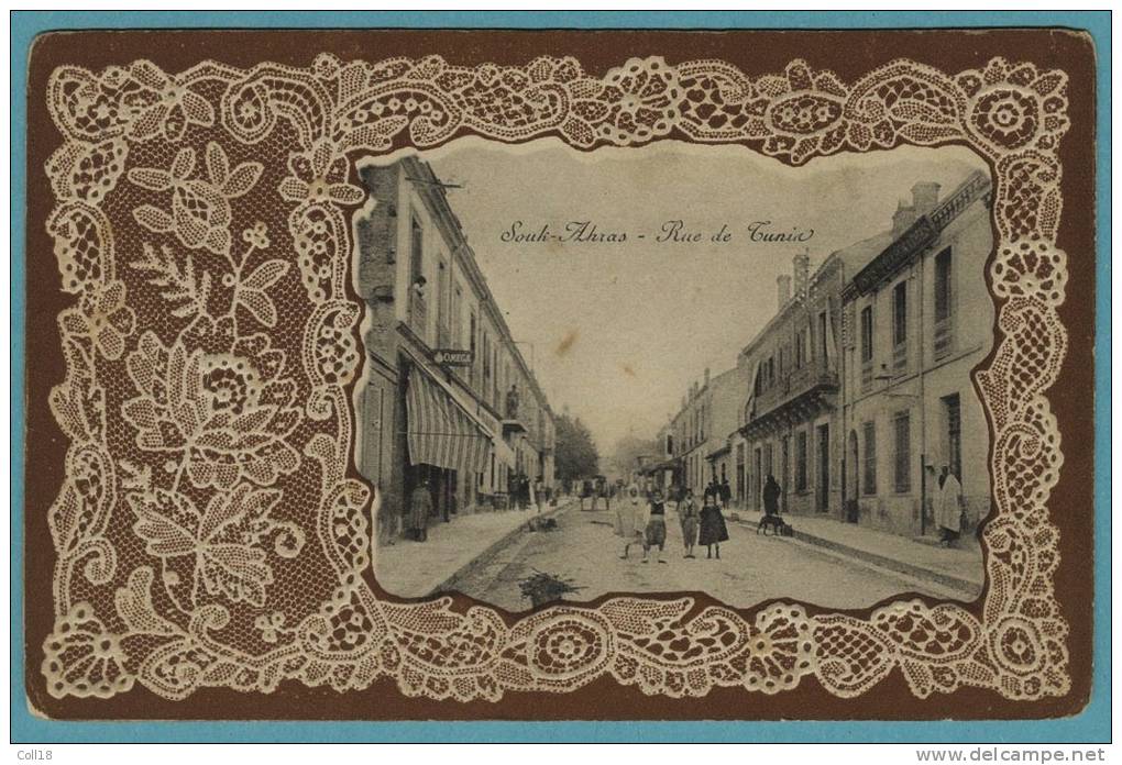 CPA Souk Ahras ( relief ) - cachet au dos 3ème  regiment de Zouaves