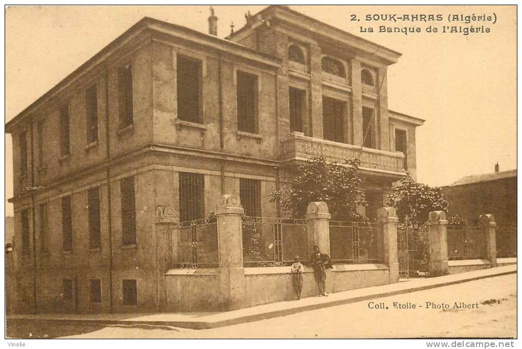 réf  B -13-0951    Souk-Ahras la banque de l'Algérie