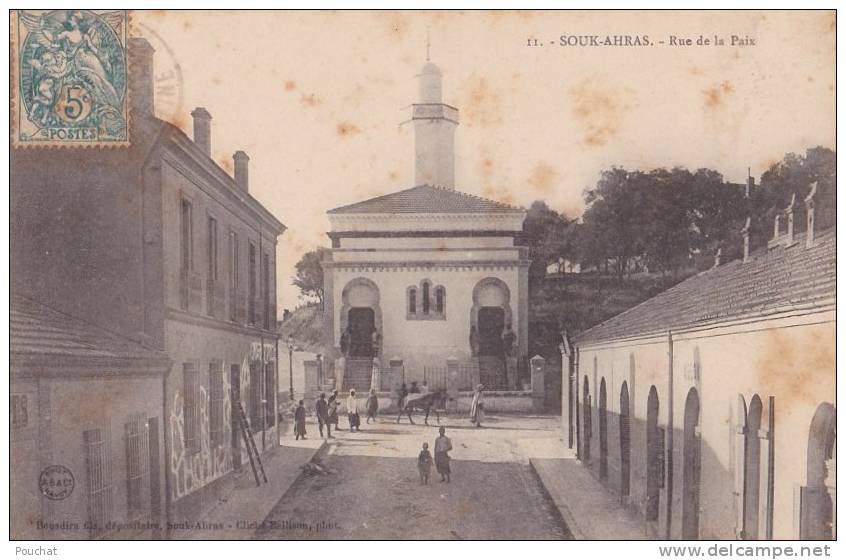 Souk Ahras.- (Algérie) Rue de la Paix - (animée)