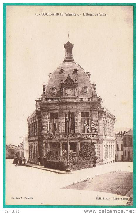 CPA ALGERIE - SOUK-AHRAS - L´HOTEL DE VILLE