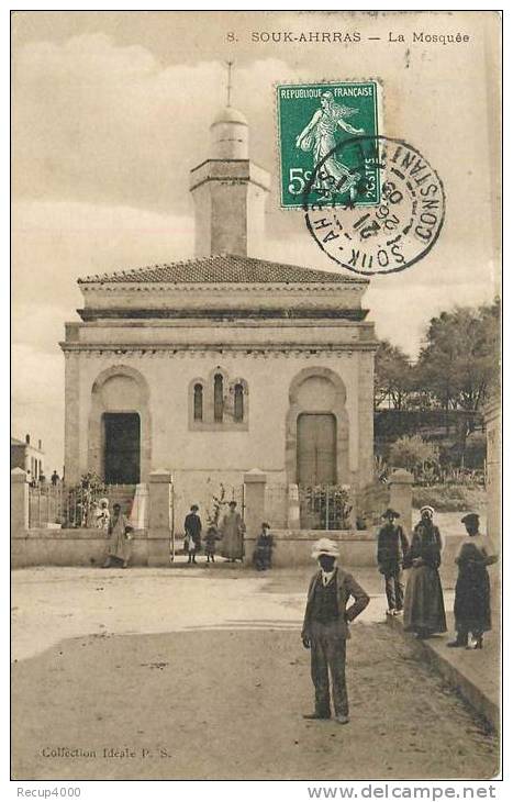 ALGERIE   SOUK AHRAS   la mosquée  2 scans