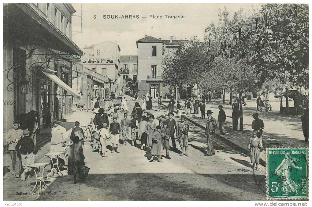 ALGERIE   SOUK AHRAS  place tragaste      2 scans