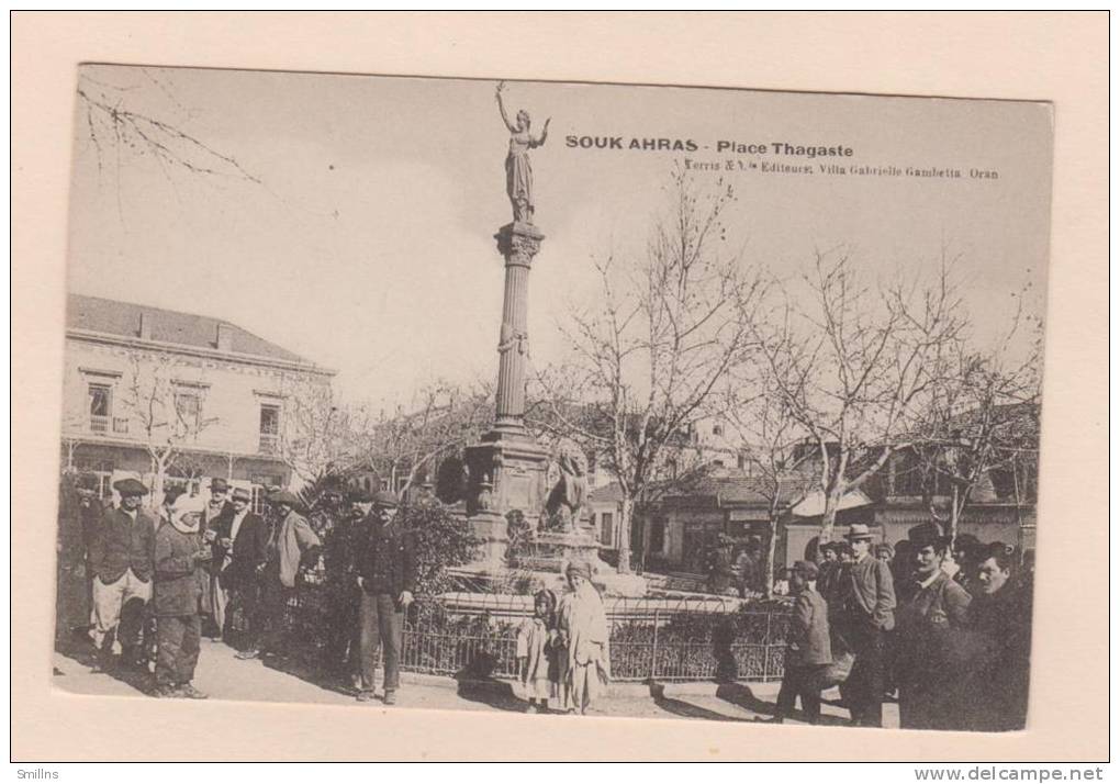 D51578 Postcard Souk Ahras Place Thagaste, Divided Back, Address Lines, terris & Cei Ed., Unused