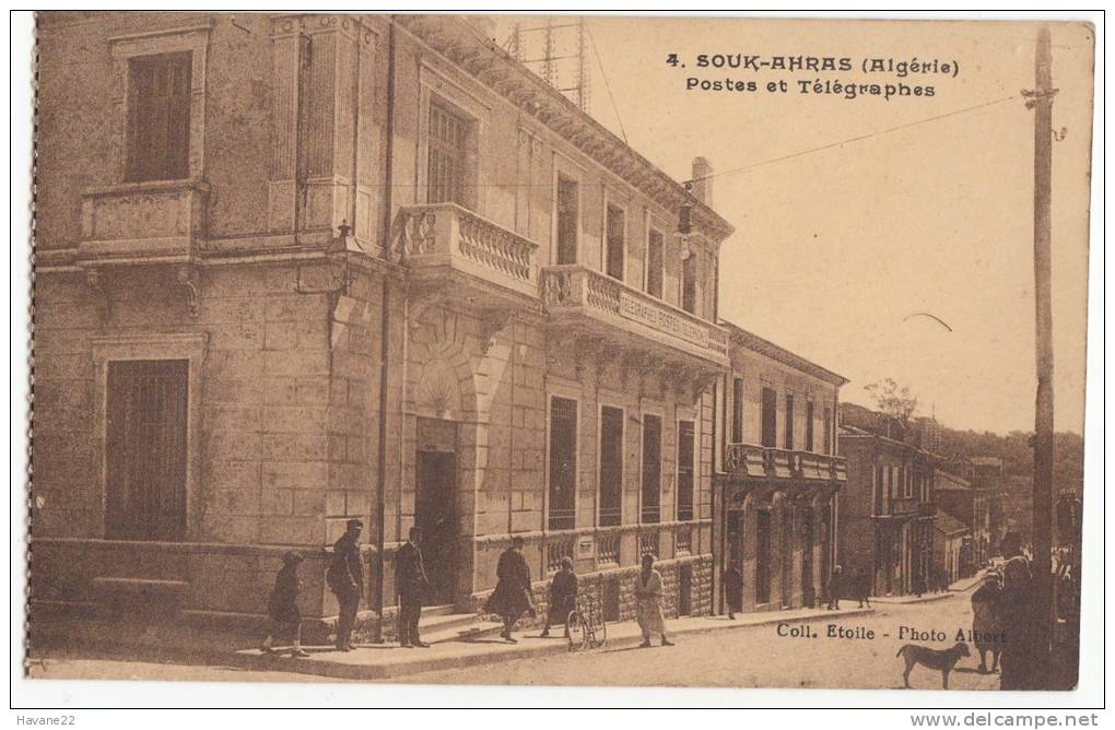 X1314 SOUK AHRAS POSTES ET TELEGRAPHES 2 SCANS