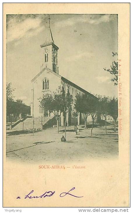 ALGERIE.SOUK-AHRAS.L'EGLI SE