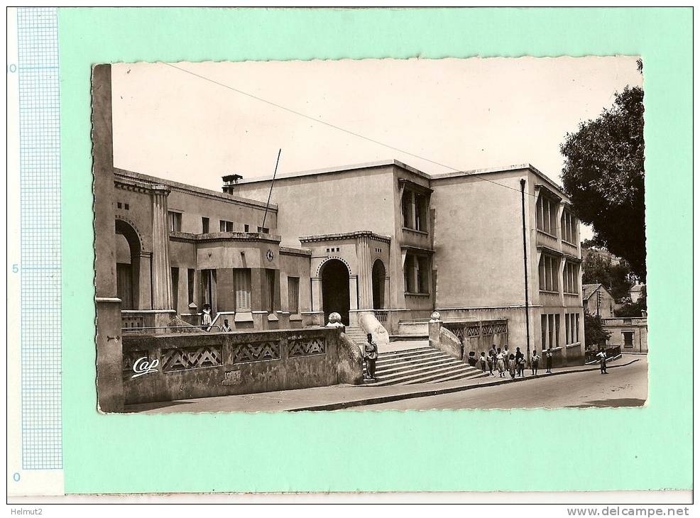 MEA69 ALGERIE SOUK AHRAS Le Groupe Scolaire (voir description 2scan) RARE animée N&B écrite années 1950 format 8,8x13,8