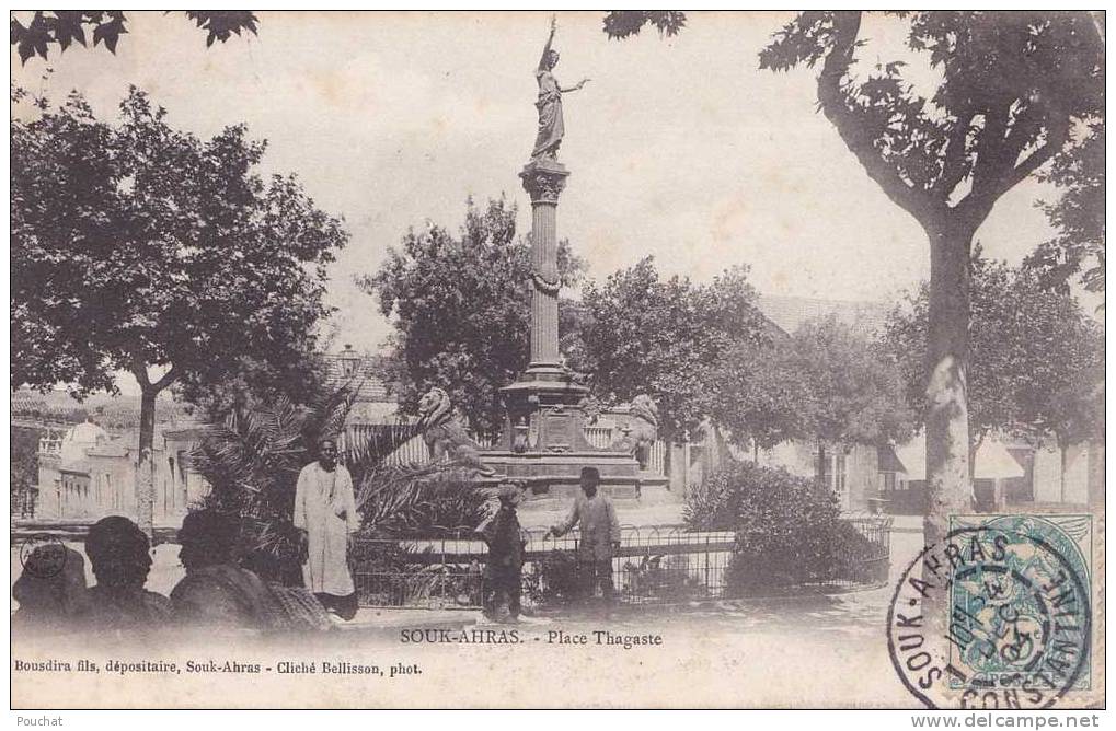 Souk Ahras.- (Algérie) Place  Thagaste - (belle animation)