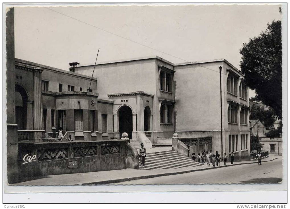 ALGERIE Souk-Ahras Le Groupe scolaire ( G. Burgat arch.) 9x14 dentelée glaçée