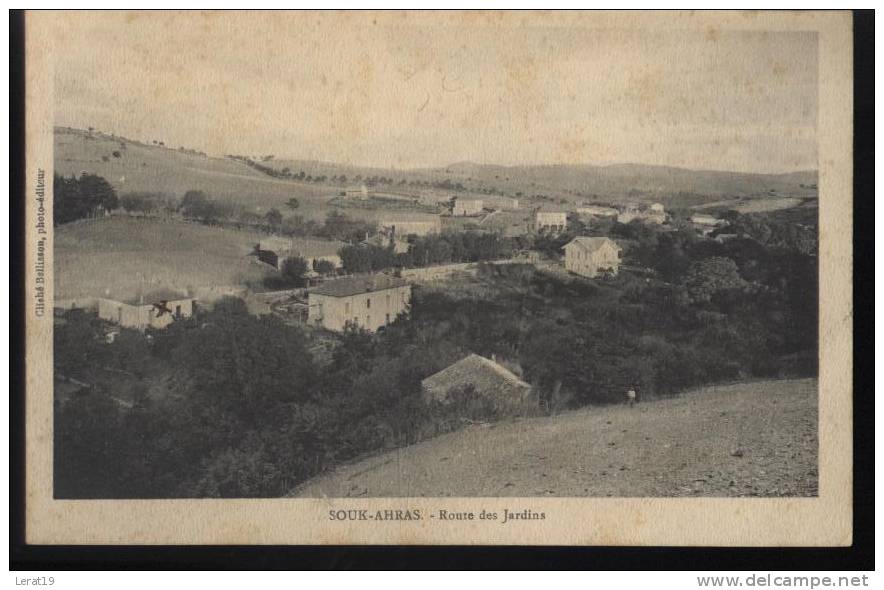 ALGERIE....SOUK AHRAS....ROUTE DES JARDINS..........ECRITE..  ‹(•¿  •)›