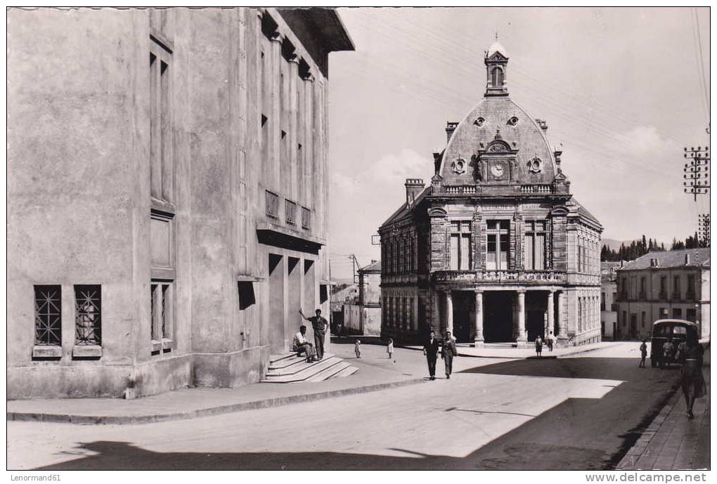 CPSM SOUK AHRAS LA MAIRIE ET LE THEATRE