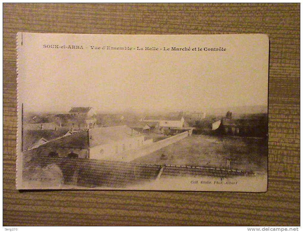 SOUK EL ARBA  LA HALLE LE MARCHE ET LE CONTROLE   ETS   PHOT ALBERT 3 PL CHARTRES ALGER