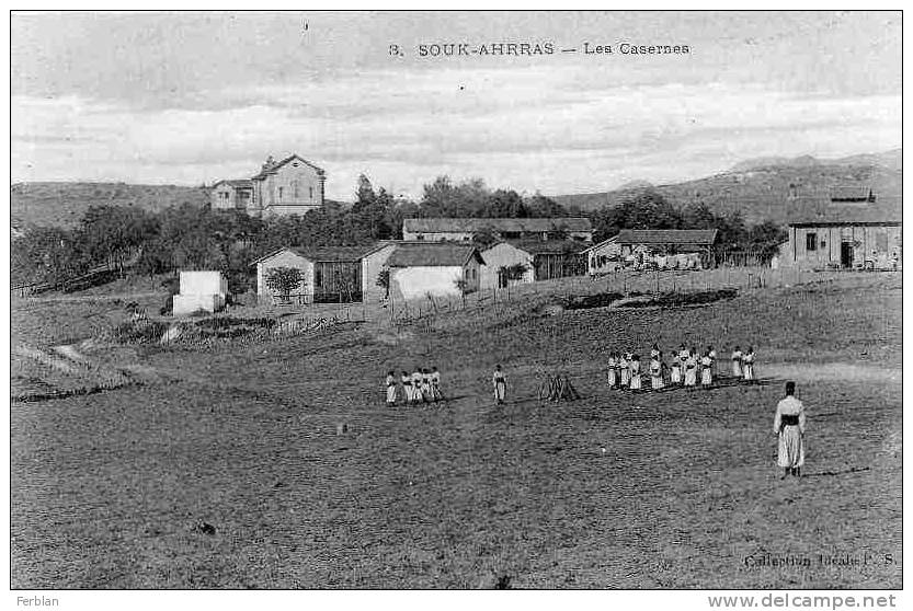 AFRIQUE. ALGERIE. SOUK AHRAS. Vue sur Les Casernes.