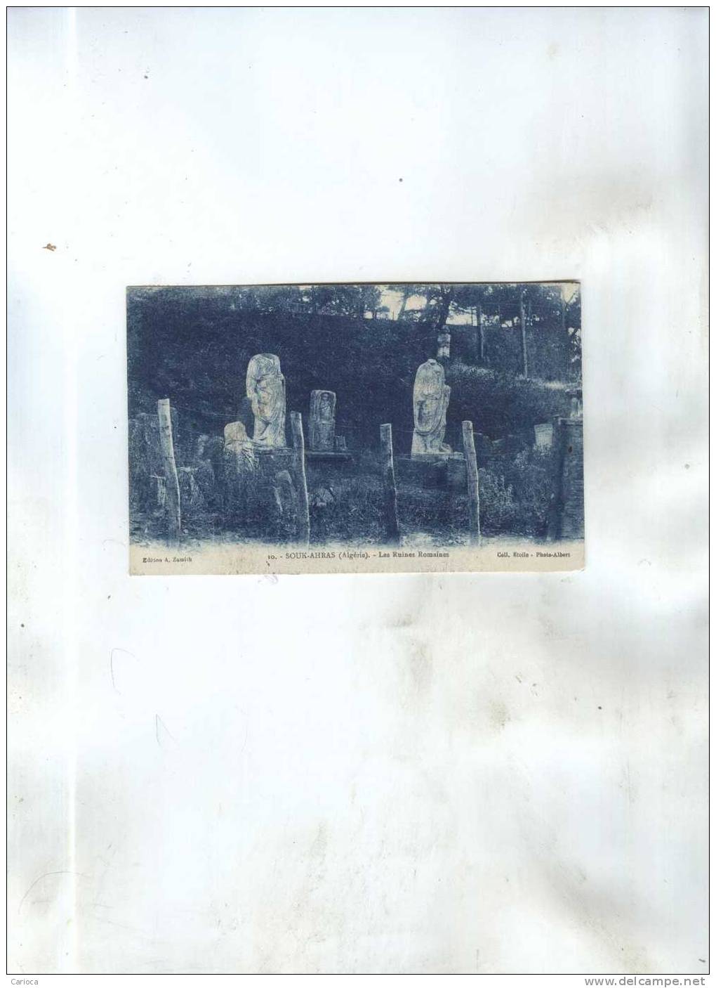 CPA  SOUK AHRAS RUINES ROMAINES EN 1929