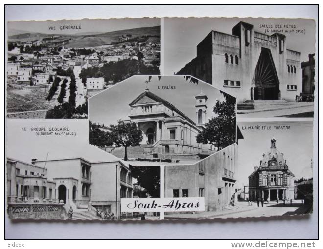 Souk Ahras Eglise, salle des fetes, groupe scolaire, Vue, Mairie, Theatre