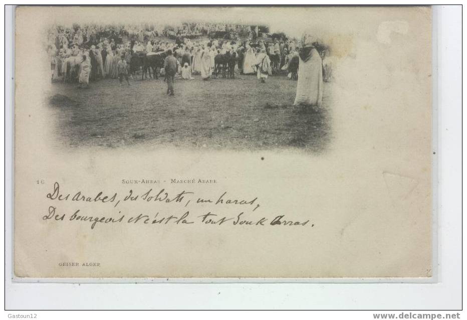ALGERIE       souk Ahras     marché arabe