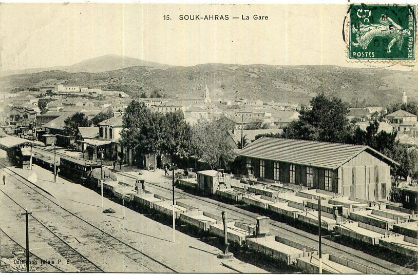 Souk Ahras Près Constantine La Gare Intérieur Collection Ideal PS n° 15 écrite en 1908