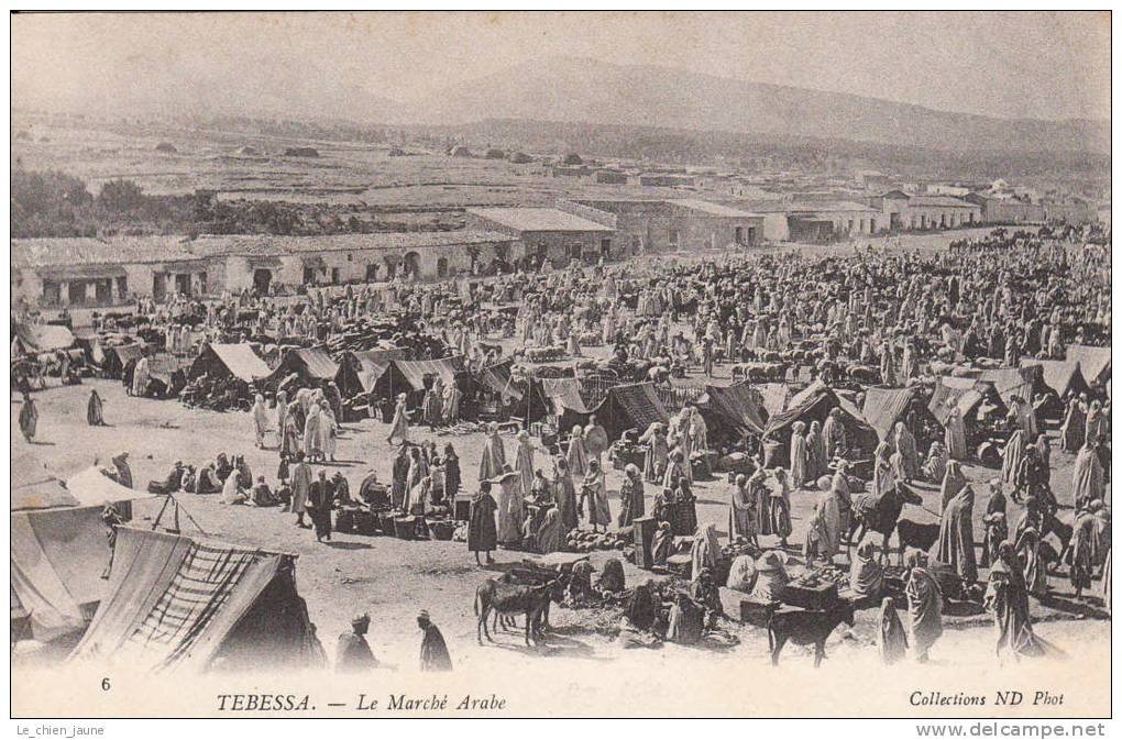 ALGERIE - TEBESSA - le marché arabe
