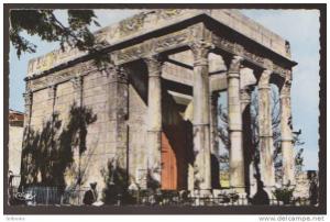 CPSM TEBESSA LE TEMPLE DE MINERVE ALGERIE CARTE COLORISEE RUINE ANTIQUITE