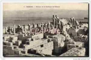 CPA Tebessa Ruines de la Basilique de Tebessa