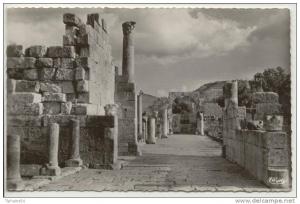 Tébessa Constantine la Basilique, la Chapelle, ruines romaines 1955 photo véritable