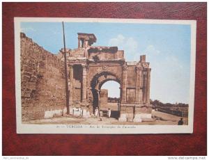 Tebessa Arc de Triophe de Caracalla Algerien CPA AK