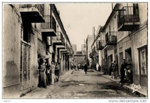 ALGERIE TEBESSA RUE SALOMON 10 CPSM commerce AUX FRUITS D'OR, AU GAGNE PETIT
