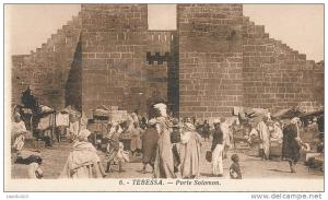 H H 357  / C P A - ALGERIE - TEBESSA  -PORTE SOLOMON