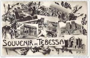 ALGERIE .SOUVENIR DE TEBESSA MULTIVUES