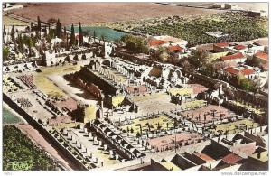 ALGERIE -  Tebessa / Constantine  Vue aérienne sur les ruines romaines de la Basilique