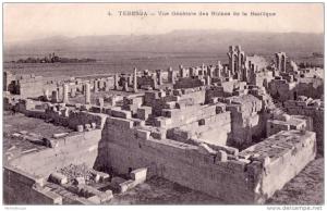 CPA AFRIQUE ALGERIE TEBESSA vue générale ruines basilique