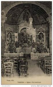 ALGERIE  TEBESSA  Eglise  Vue Intérieure