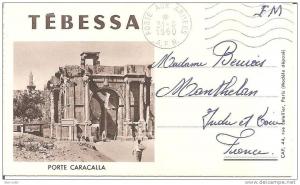TEBESSA ... CARTE LETTRE  .. MULTI VUES