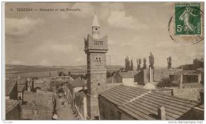 ALGERIE  TEBESSA  mosquee et rue caracalla ............ AJ427