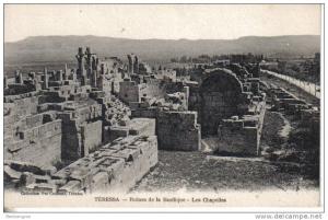 Tébessa  ruines de la basilique les chapelles