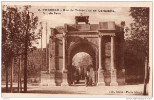 ALGERIE - TEBESSA - Arc de Triomphe de Caracalla - Vue de Face
