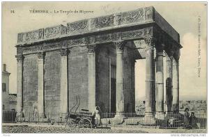 NEW CPA 1906 ALGERIE *** LE TEMPLE DE MINERVE *** ANIMEE A TEBESSA