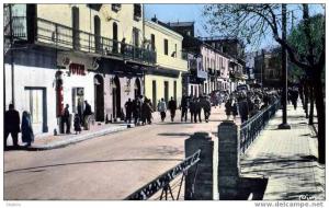 ALGERIE - TEBESSA - STATION, POMPE A ESSENCE  TOTAL  AU CENTRE -