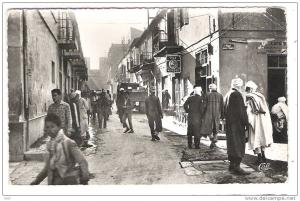 TEBESSA, Algérie Rue Solomon ou Salomon;PUB PILE WONDER  Tigre ,belle animation !  cad POSTE AUX ARMEES 1960, SP 86.679