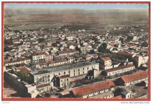 TEBESSA  Vue générale aérienne de format cpa de 1961 .