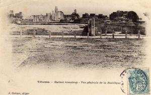 ALGERIE  Tebessa  Ruines romaines  -  Vue  generale de la Basilique