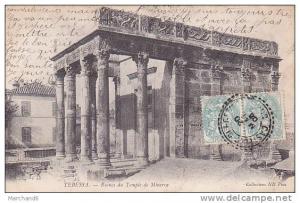 ALGERIE.TEBESSA.RUINES DU TEMPLE DE MINERVE